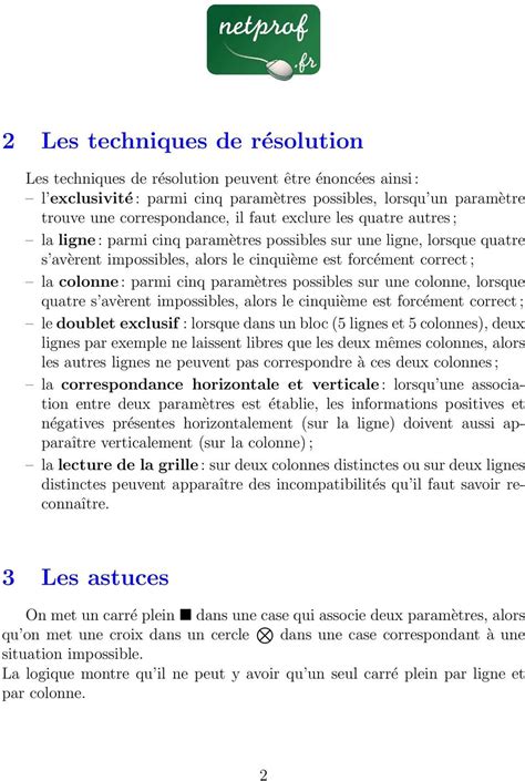 Logigramme Jeux A Imprimer Pdf Logigrammes Version D Essai