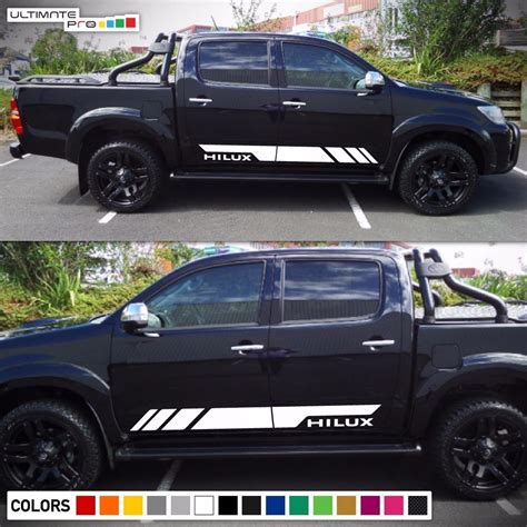 Decal Graphic Sticker Side Stripe Kit For Toyota Hilux Trd Sport