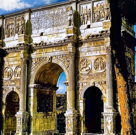 The Arch Of Constantine Is A Triumphal Arch In Rome Situated