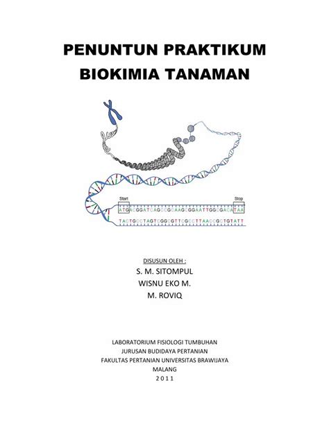 Pdf Penuntun Praktikum Biokimia Tanaman Repository Fp Ub Ac Id Wp