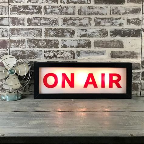 On Air Sign Lighted Vintage Style - Etsy | On air sign, Music studio room, Music studio decor