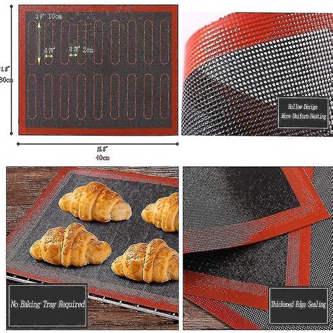 A Perforated Silicone Baking Mat Non Stick Oven Sheet Liner Bakery Tool