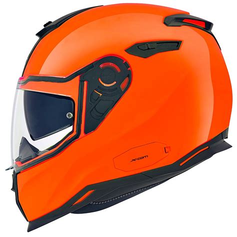 Capacete Nexx SX100 Plain Laranja Neon Viseira Solar