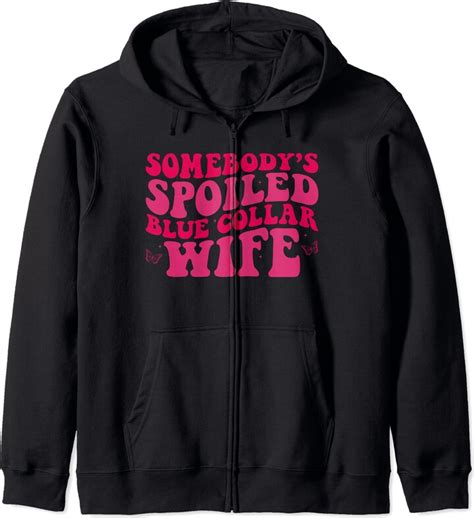 Funny Somebodys Spoiled Blue Collar Wife Tee Somebodys Spoiled Blue