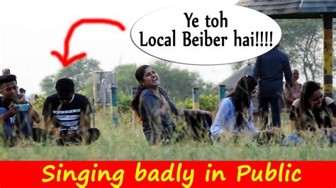 Singing Badly In Public Funny Prank Prank In India YouTube