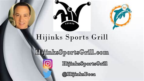 The Hijinks Sports Grill Miami Dolphins Report W Joe Schad 10 11 2022