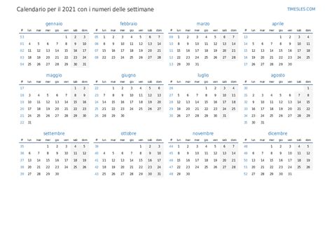 Settimana 47 2021 Il Calendario