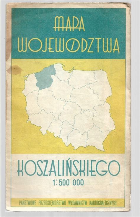 Województwo koszalińskie mapa 1966 Oświęcim Kup teraz na Allegro