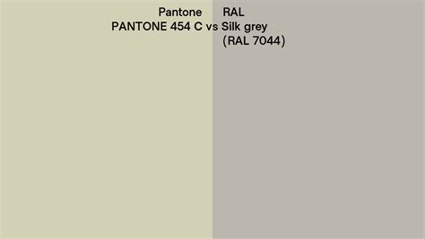 Pantone 454 C Vs RAL Silk Grey RAL 7044 Side By Side Comparison