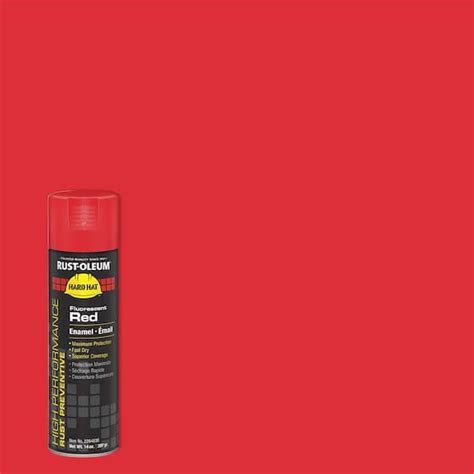 Rust Oleum 15 Oz Rust Preventative Gloss Fluorescent Red Spray Paint