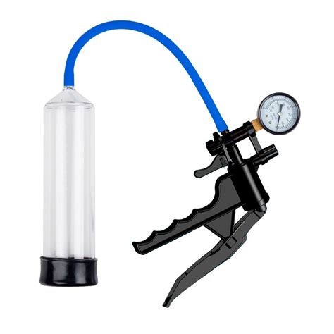 Manual Operation Penis Pump Vacuum Enhancer Pump With Pressure Gage