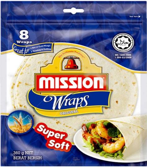 Mission Wraps Original 360g แผนแปงมชชนออรจนล ขนาด 360 กรม