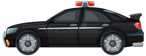 Black Police Car Stock Vector Illustration Of Department 342887247