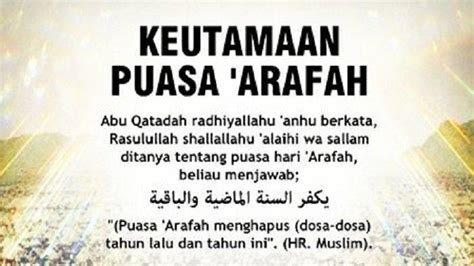 Hadits Puasa Arafah Homecare24