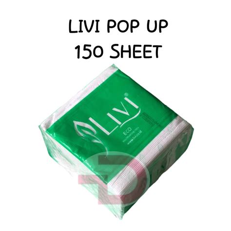 Jual Tissue Livi Eco Multipurpose Pop Up Sheet Ply Tisu Meja Makan