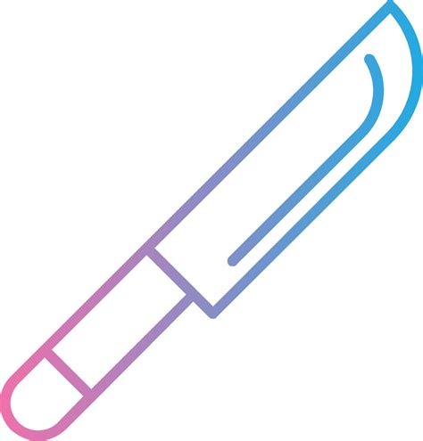 cuchillo línea degradado icono diseño 43389876 Vector en Vecteezy