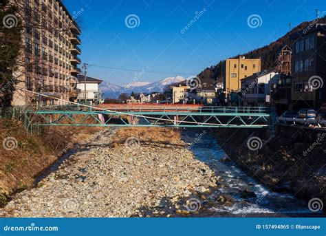 Shibu Onsen Town And Central Alps Nagano Stock Image Image Of Alps