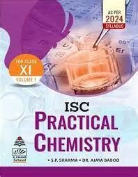 S Chand ISC Practical Chemistry For Class XI Volume 1 By S P Sharma