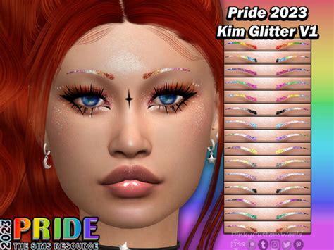 The Sims Resource Pride Kim Glitter V Eyebrows