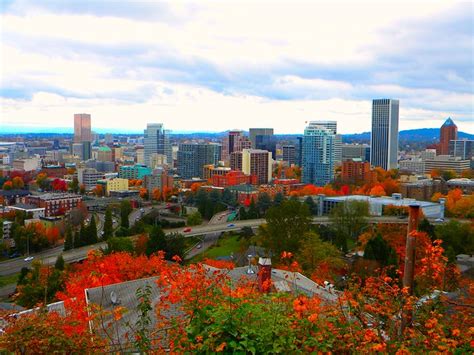 Autumn Portland Skyline A Photo On Flickriver