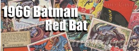 Batman Vintage Trading Cards Buy Topps Batman Red Bat Sell