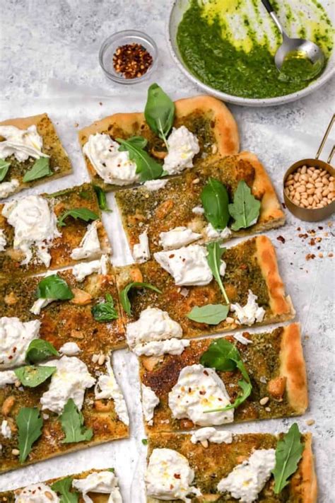 30 Minute Burrata Pizza With Pesto Well Seasoned Studio