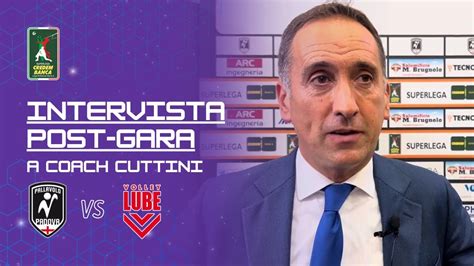 Coach Cuttini Dopo Il Match Pallavolo Padova Cucine Lube Civitanova