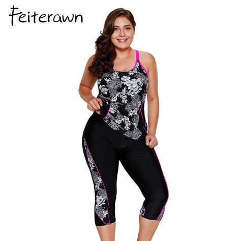 Buy Feiterawn Plus Size Swimwear Women Print Tankini