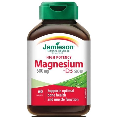 Jamieson Magnezij 500 mg + D3 tablete - | Ljekarna Bjelovar