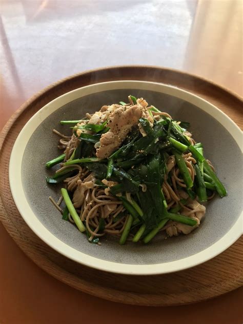 豚ニラ蕎麦で昼ご飯 料理研究家 今泉久美オフィシャルブログ Powered By Ameba