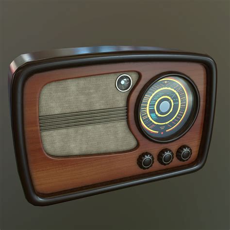 Radio 3d Model 19 Fbx Obj Free3d