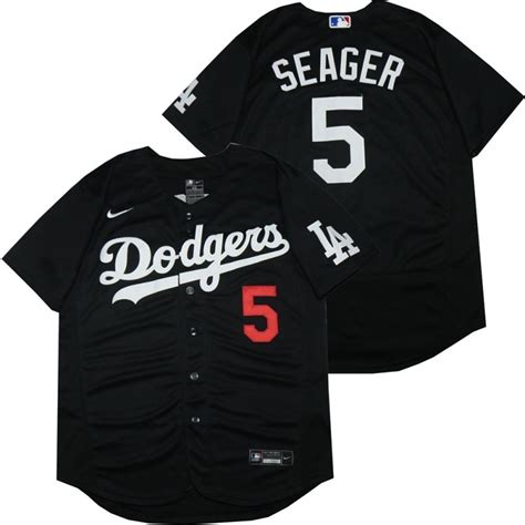 Los Angeles Dodgers Corey Seager #5 2020 Mlb Black Jersey - Bluefink