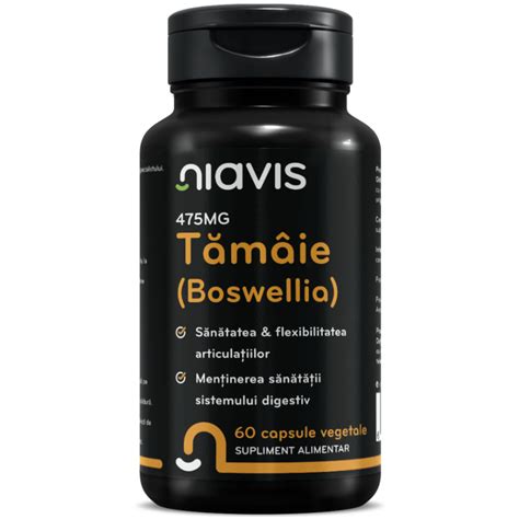 Extract De Tamaie Boswellia Mg Capsule Niavis Dr Max Farmacie