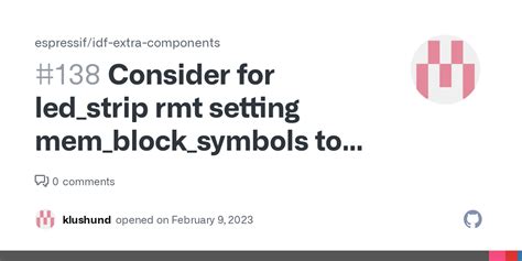 Consider For Led Strip Rmt Setting Mem Block Symbols To 48 Instead Of