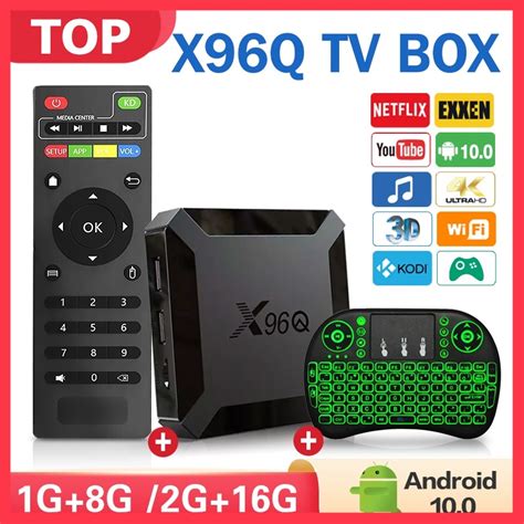 Tv Smart Android 10 0 X96Q 1gb 8gb 2gb 16gb Allwinner H313 Quad Core