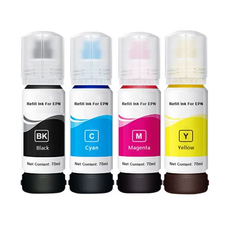 Set 4 Flacoane Cerneala Refill Compatibila Epson 103102 Blackcyanmagentayellow