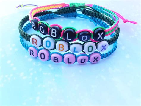 Roblox Macrame Bracelet 30 Colours Etsy