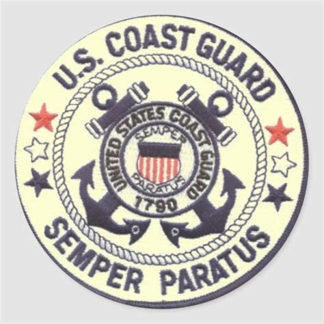 United States Coast Guard Classic Round Sticker | Coast guard, Guard, Coast