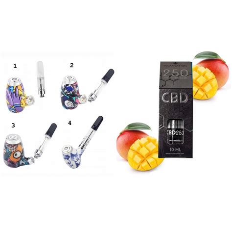 Zestaw Fajka Liquid Cbd Mg Mango Vape Pen Waporyzator Bateria