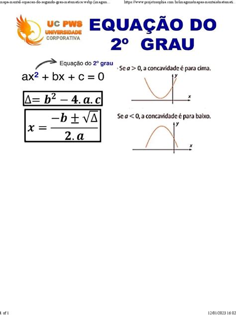 Equação Do Segundo Grau Pdf Pdf