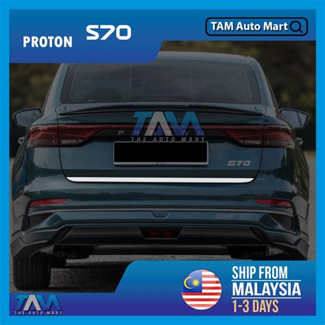 Proton S Rear Bonnet Chrome Lining Tailgate Trunk Bonnet Garnish Trim