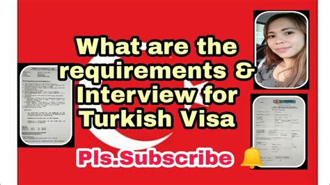 Turkish Visa What Are The Requirements And Interview For Applying A Tr Visa Fil Turk Vlog Youtube