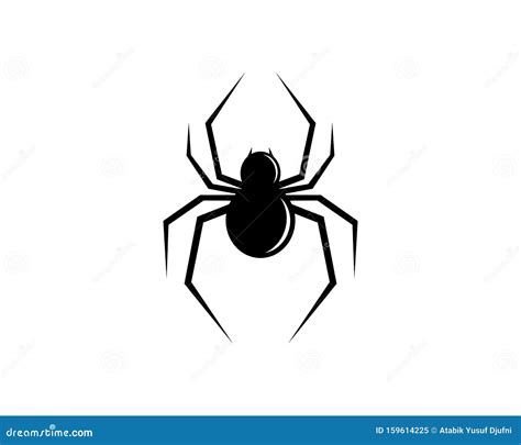 Design De Ilustração Do ícone Do Vetor Do Símbolo De Aranha Ilustração