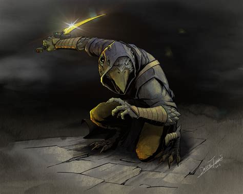 [Art] Crash, my Kenku rogue done by Darryl Jones : r/DnD