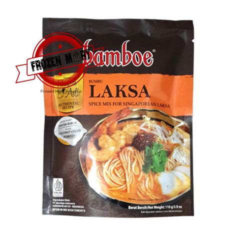 Jual Bamboe Bumbu Instant Laksa Singapur Singaporean Laksa Halal 110