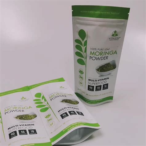 Aluminum Foil Plastic Moringa Powder Packaging Pouch Buy Moringa