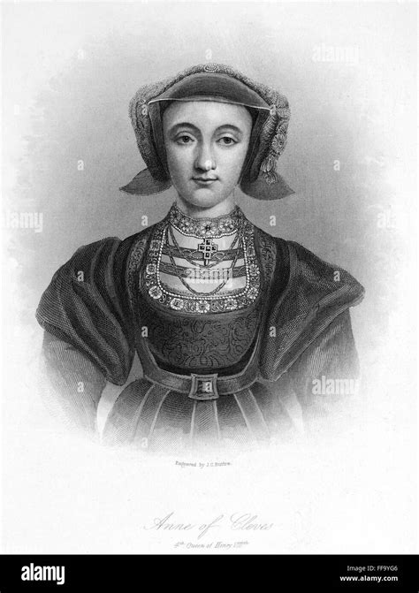 Anne Of Cleves 1515 1557 Nfourth Wife Of King Henry Viii Of England Steel Engraving 19th