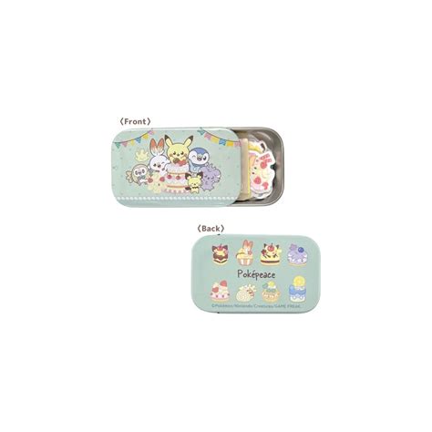 Slide Can Case With Stickers Gathering Ver Pok Mon Sweets Shop