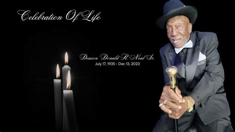 Celebration Of Life Deacon Donald R Neal Sr YouTube