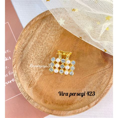 Jual GROSIRJAYA32 Jedai 2 5cm Mutiara MINI VIRA Elegan Jepit Rambut